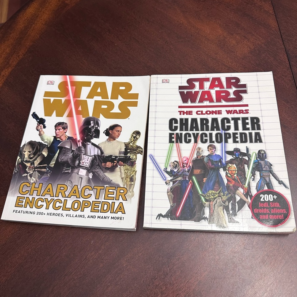 2 DK Star Wars Character Encyclopedias Clone Wars Books